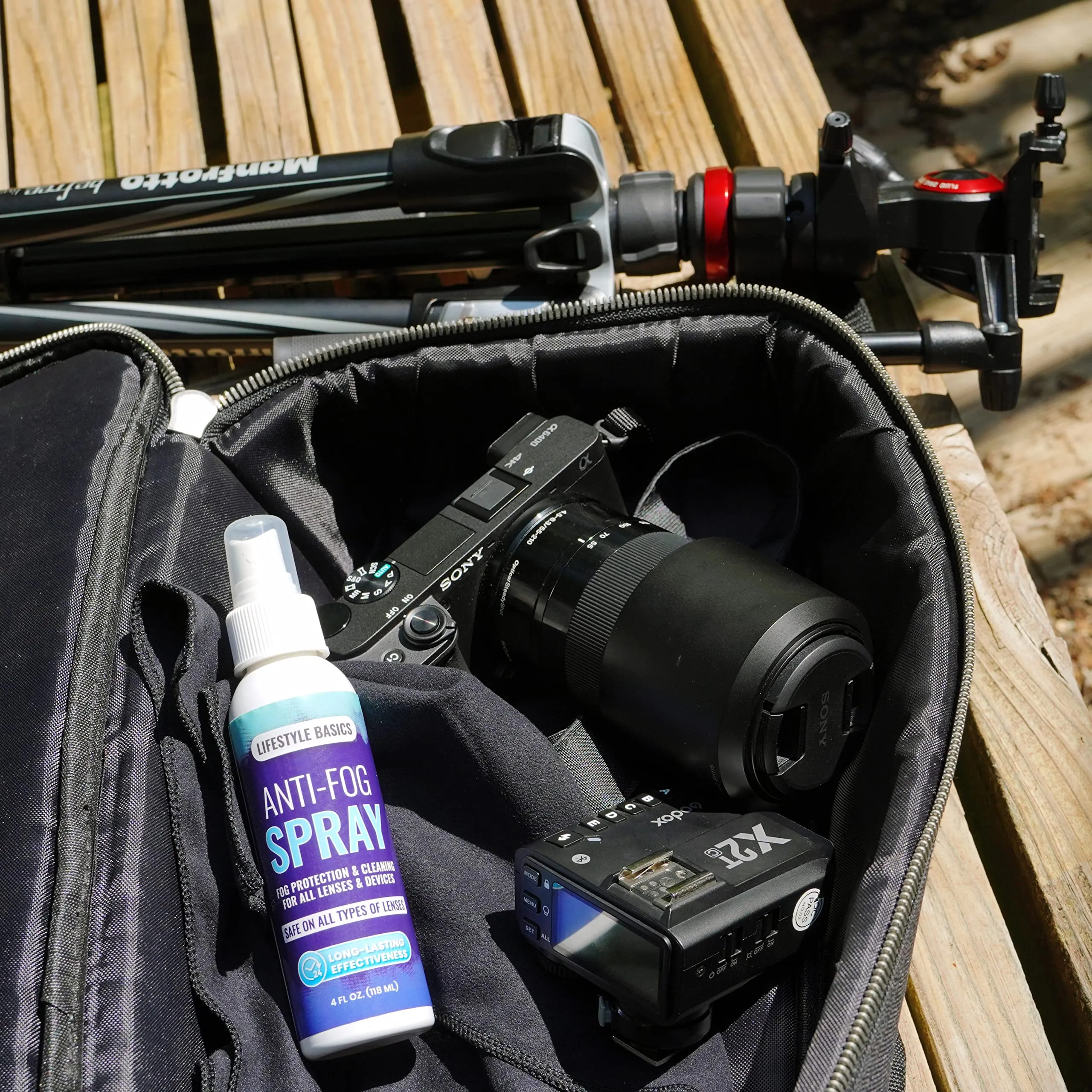 Anti Fog Spray Cleaner for Eye Glasses, Lenses, Mirrors - All-Surface Fog Prevention - Up to 24 Hrs Protection
