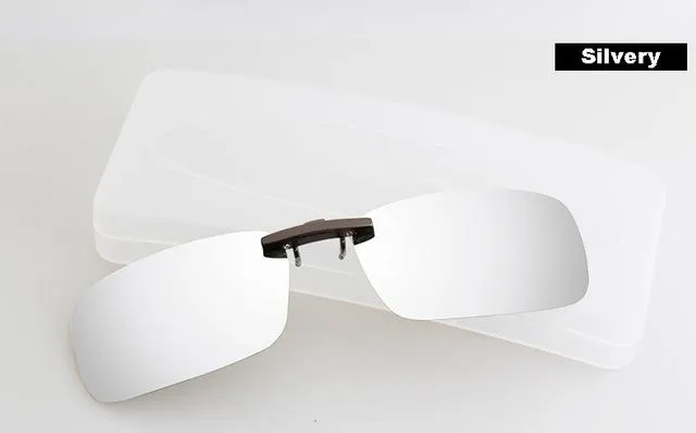 Anti-UVA UVB Night Vision Lens Driving Unisex Polarized Clip On Sunglasses