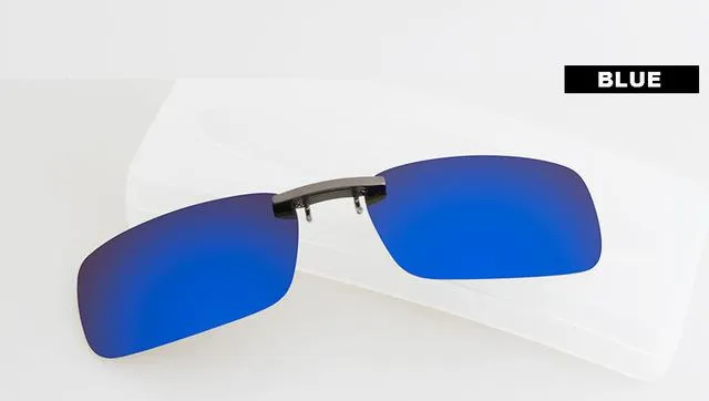 Anti-UVA UVB Night Vision Lens Driving Unisex Polarized Clip On Sunglasses