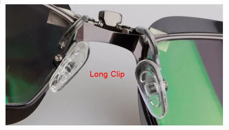 Anti-UVA UVB Night Vision Lens Driving Unisex Polarized Clip On Sunglasses