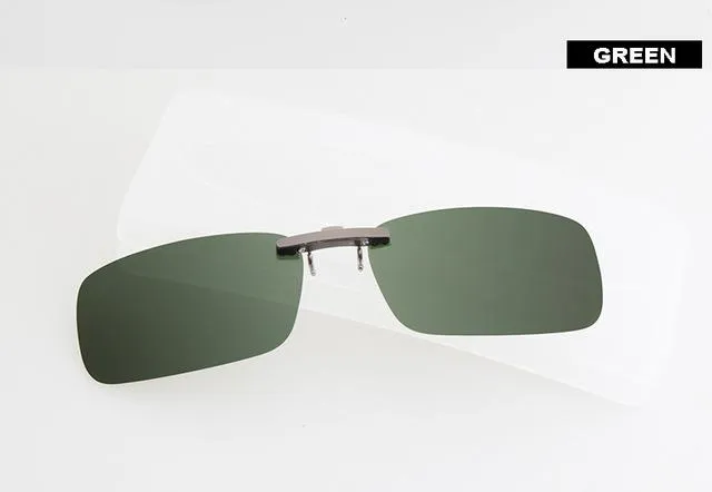 Anti-UVA UVB Night Vision Lens Driving Unisex Polarized Clip On Sunglasses