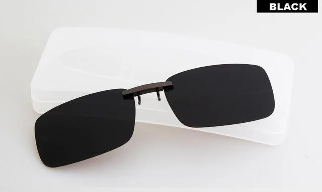 Anti-UVA UVB Night Vision Lens Driving Unisex Polarized Clip On Sunglasses