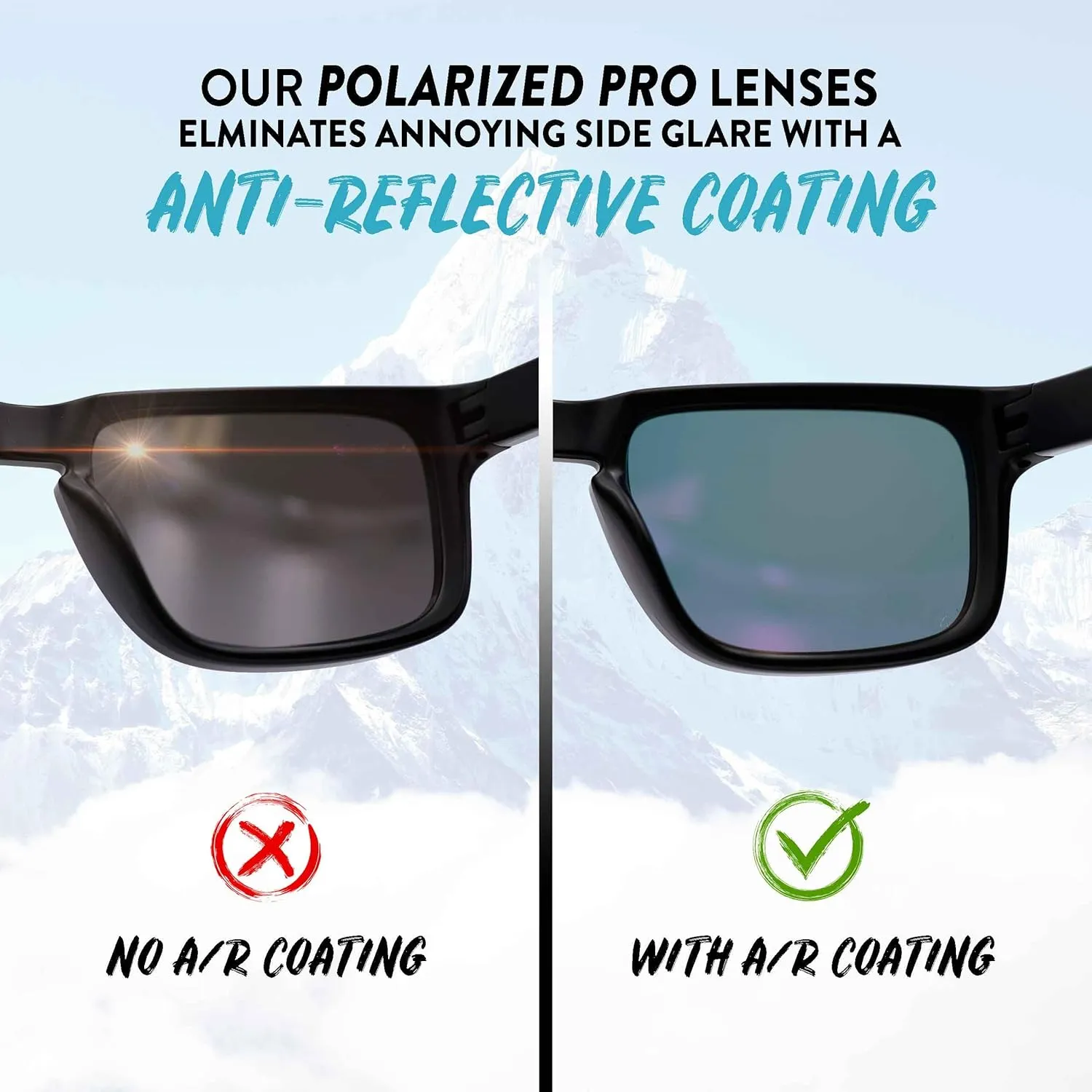 Apex Lenses Replacement Lenses for Johnny Fly Pilot Sunglasses