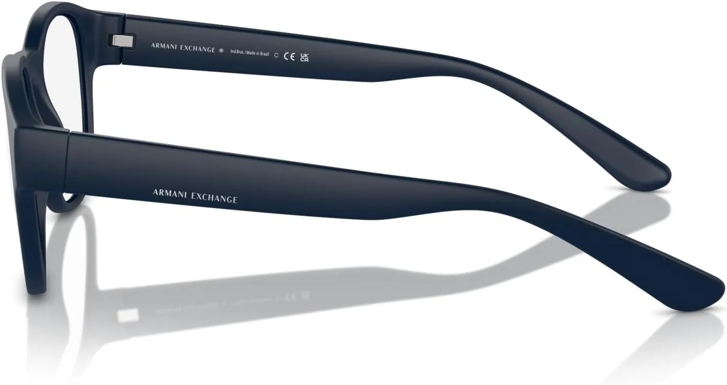 Armani Exchange Men's Ax3110 Round Prescription Eyewear Frames