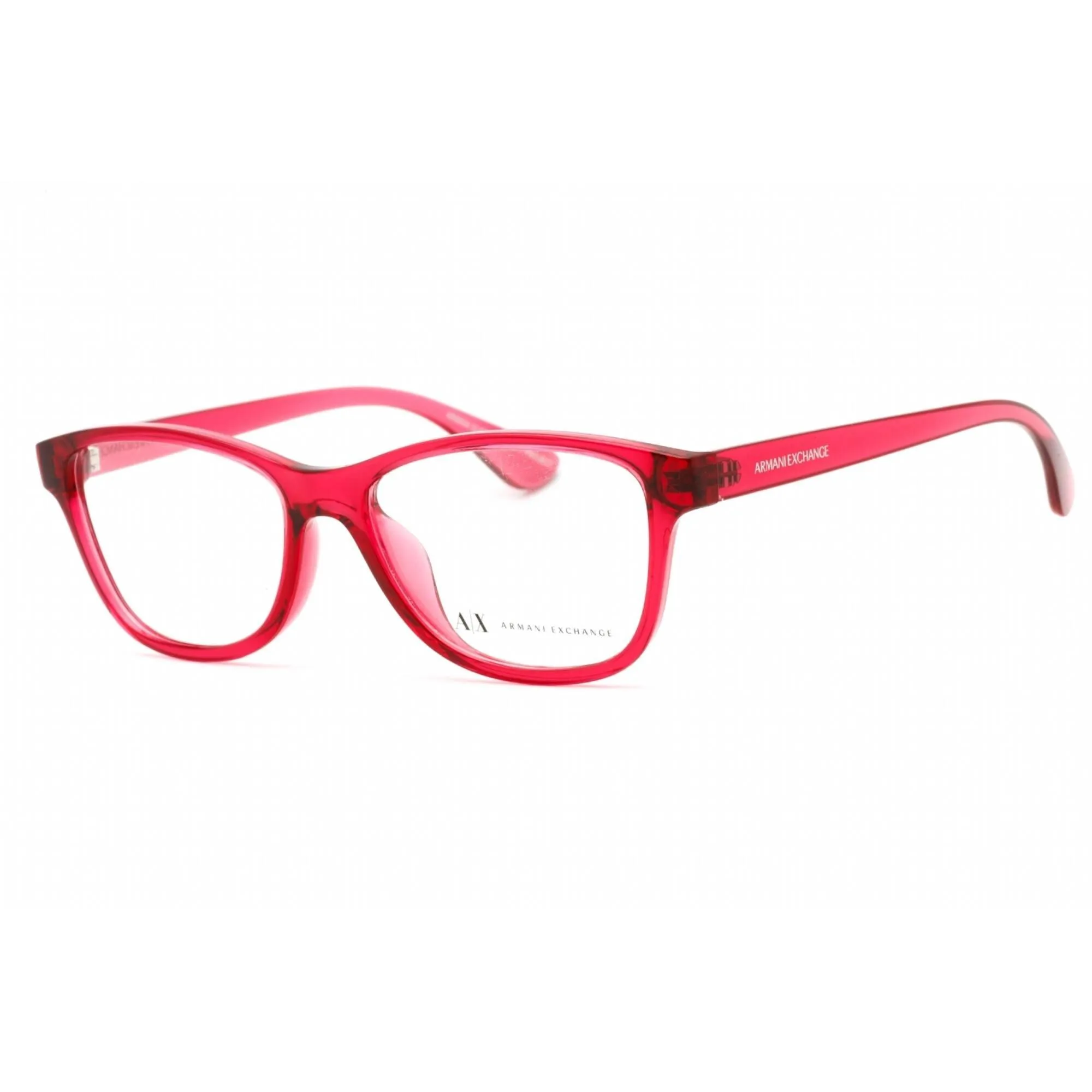 Armani Exchange Women's Eyeglasses - Transparent Pink Plastic Frame | 0AX3082U 8254