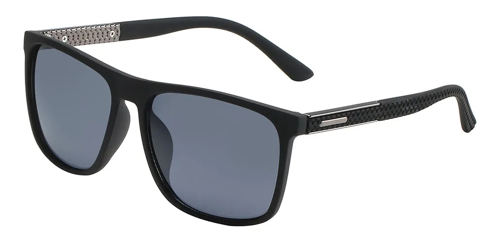 Asher Square Black Sunglasses