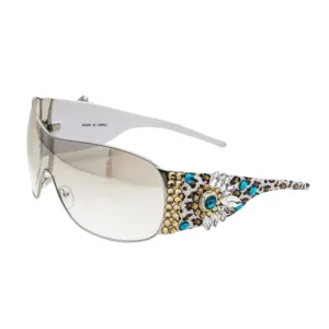 Austrian Crystal Ornate Shield Sunglasses