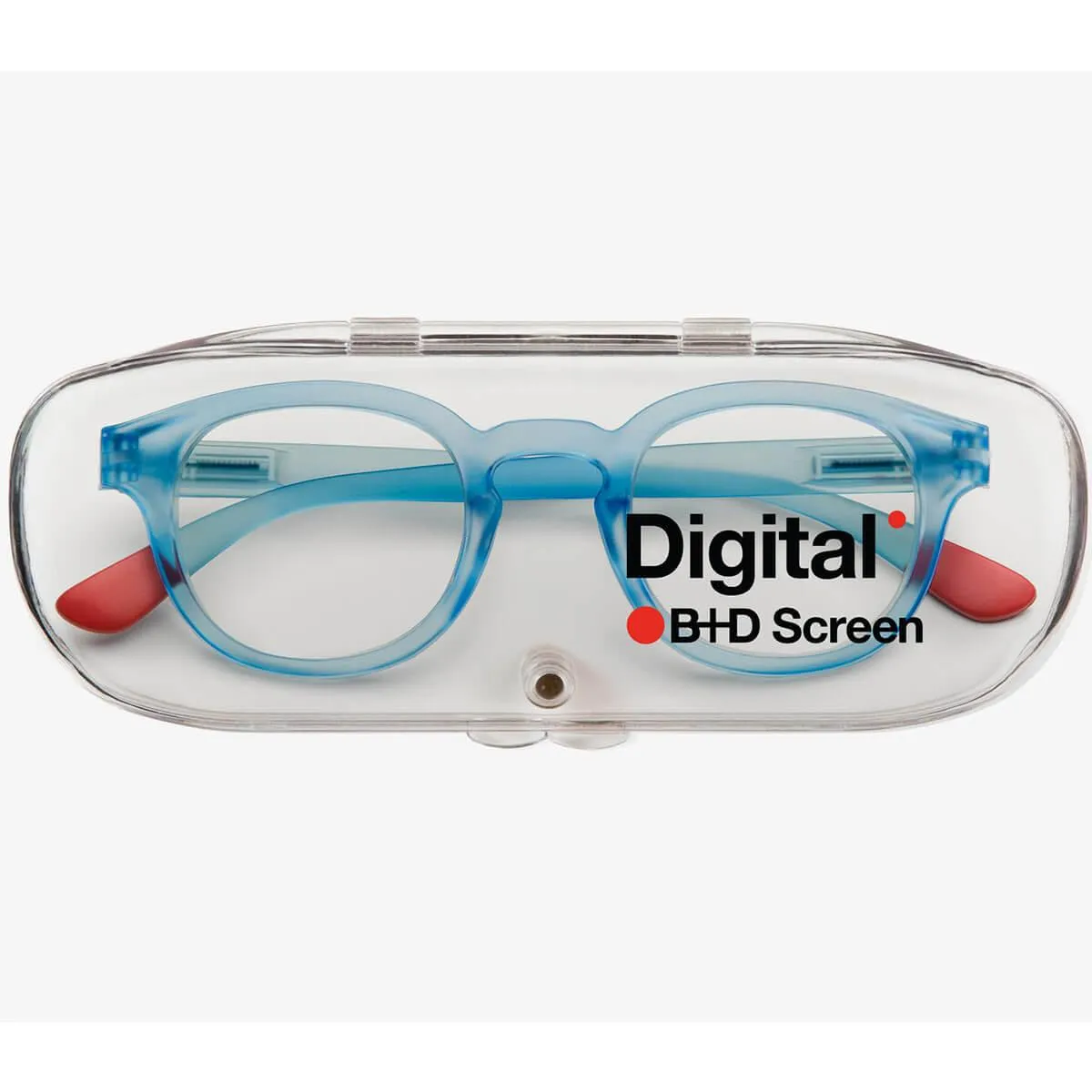 B D Unisex Eyeglasses - Digital Screen Full Rim, Matte Light Blue | 2285-56