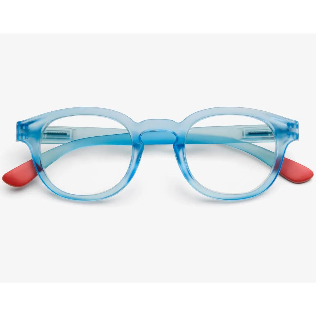 B D Unisex Eyeglasses - Digital Screen Full Rim, Matte Light Blue | 2285-56