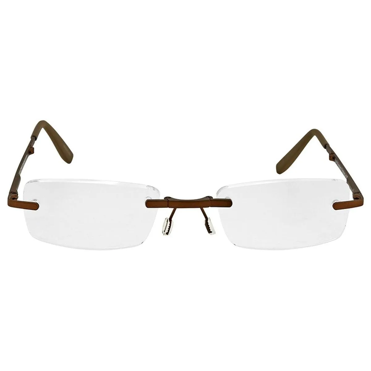B D Unisex Eyeglasses - Folding Readers  2.00, Matt Brown/Brown | 2244-38-20
