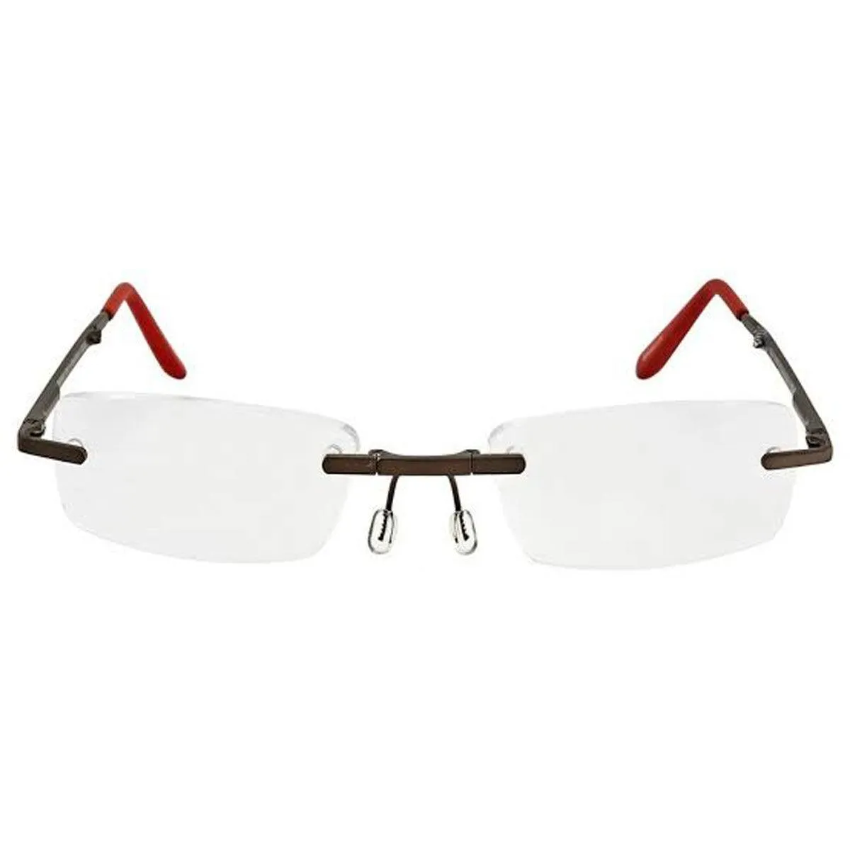 B D Unisex Eyeglasses - Folding Readers  2.00, Matt Grey/Red | 2244-92-20