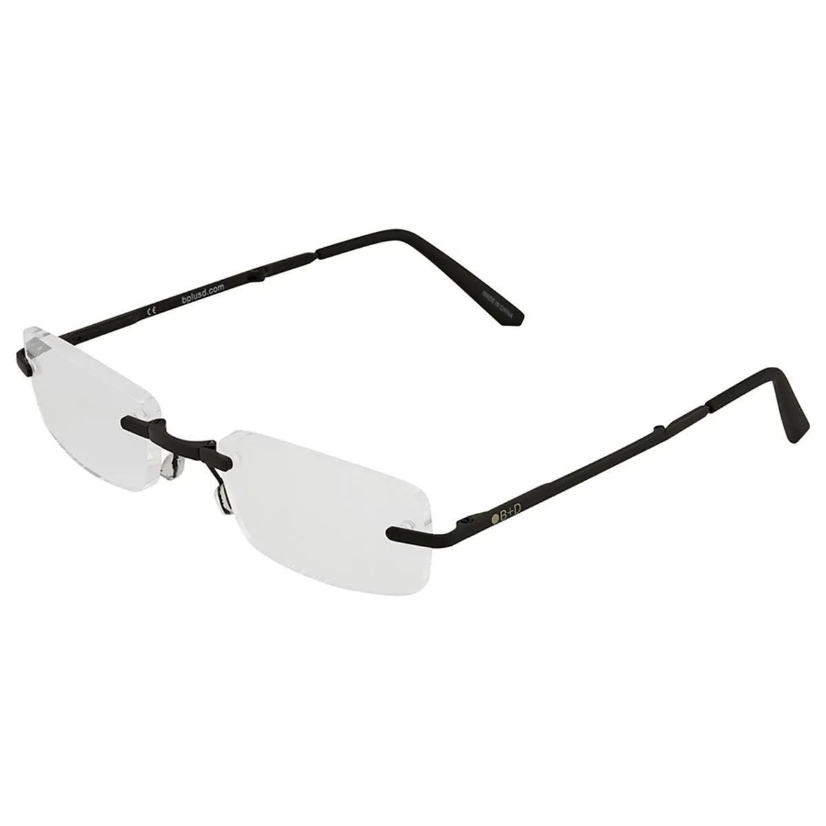 B D Unisex Eyeglasses - Folding Readers  2.00, Matte Black/Black | 2244-99-20