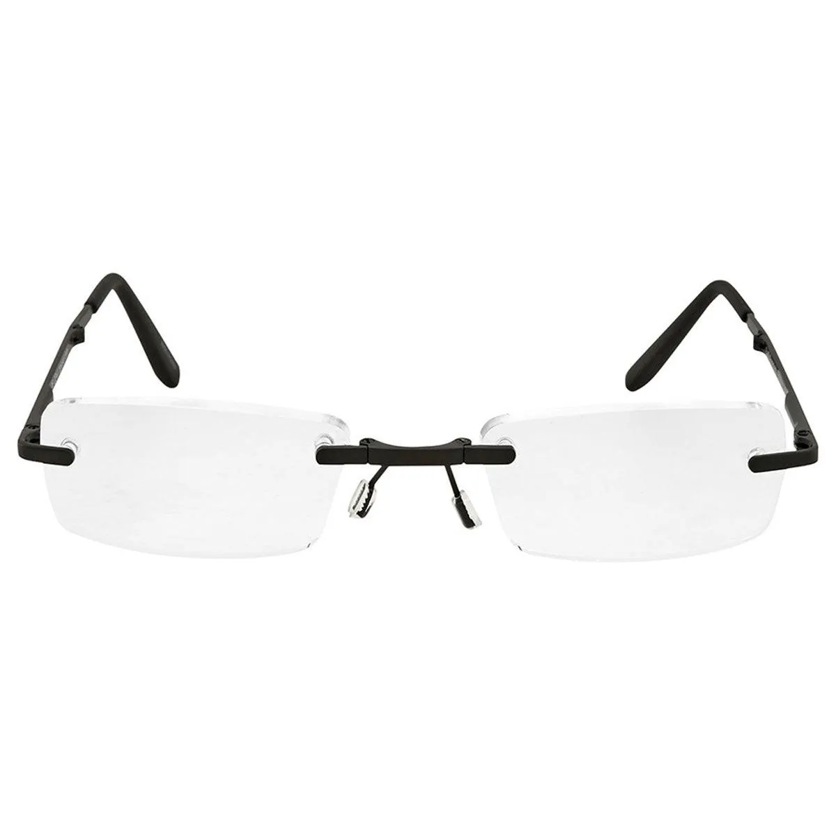 B D Unisex Eyeglasses - Folding Readers  2.00, Matte Black/Black | 2244-99-20