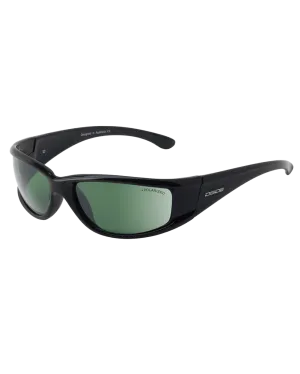 Banger Polarised Sunglasses in Black & Green
