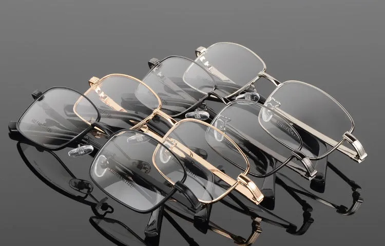 Bclear Men's Eyeglasses Thick Gold Plating Men's Full Frame S902