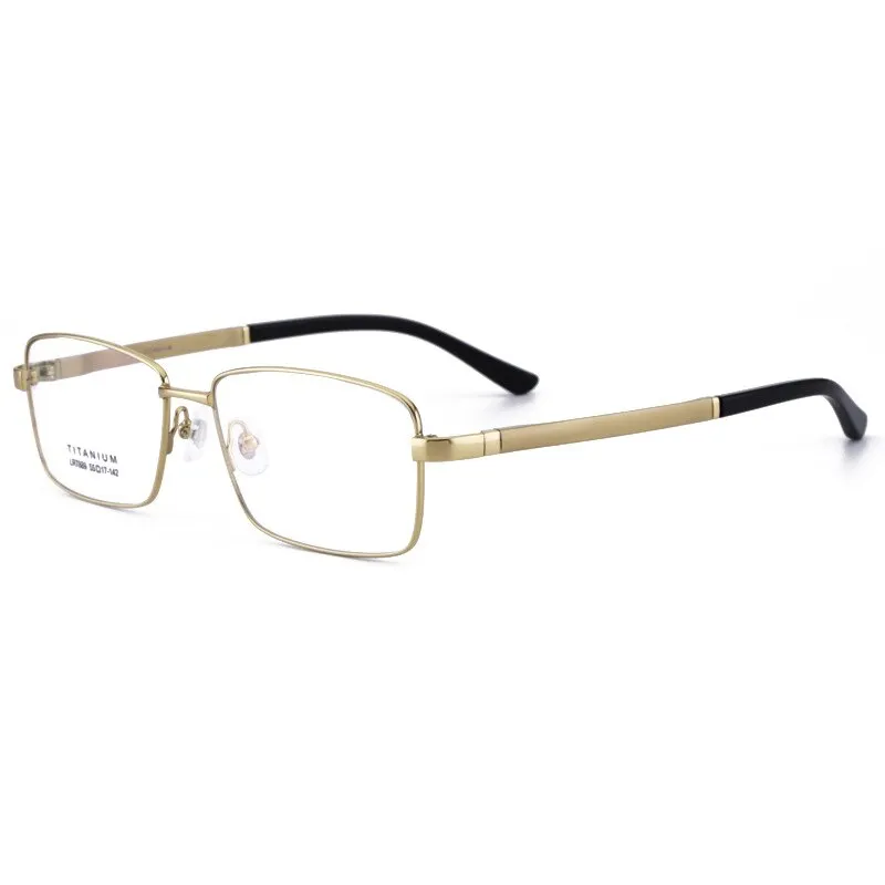 Bclear Men's Full Rim Square Titanium Eyeglasses Lb7889