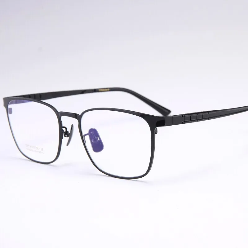 Bclear Men's Full Rim Square Titanium Eyeglasses My91063