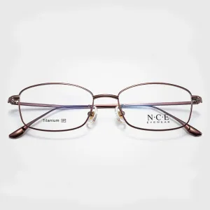 Bclear Men's Full Rim Square Titanium Eyeglasses SC8508