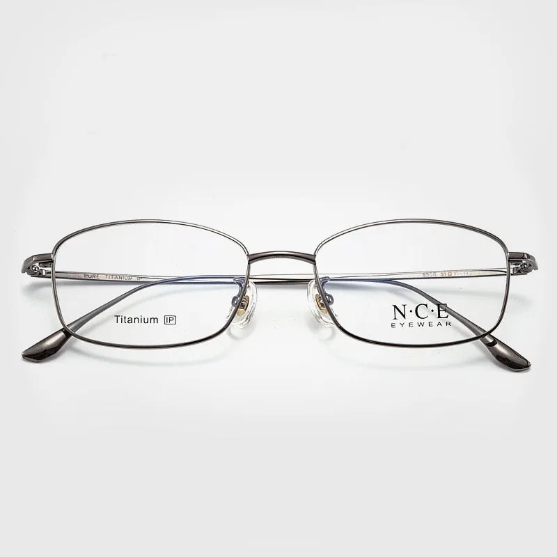 Bclear Men's Full Rim Square Titanium Eyeglasses SC8508