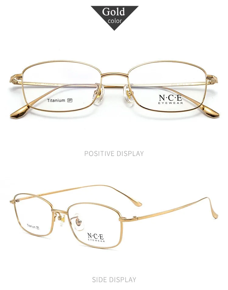 Bclear Men's Full Rim Square Titanium Eyeglasses SC8508