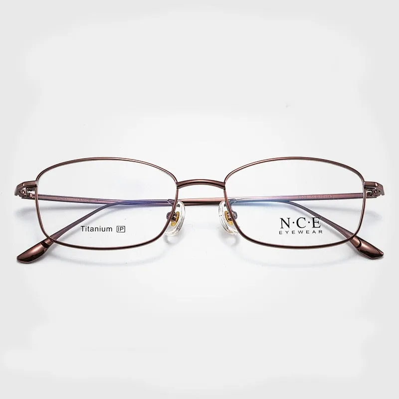 Bclear Men's Full Rim Square Titanium Eyeglasses SC8508