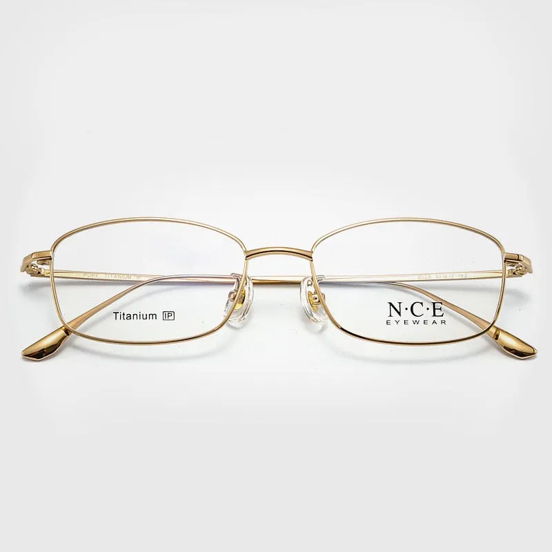 Bclear Men's Full Rim Square Titanium Eyeglasses SC8508