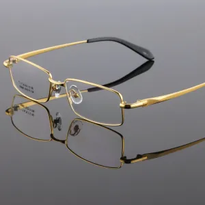 Bclear Men's Titanium Frame Full Rim Eyeglasses Lr9867