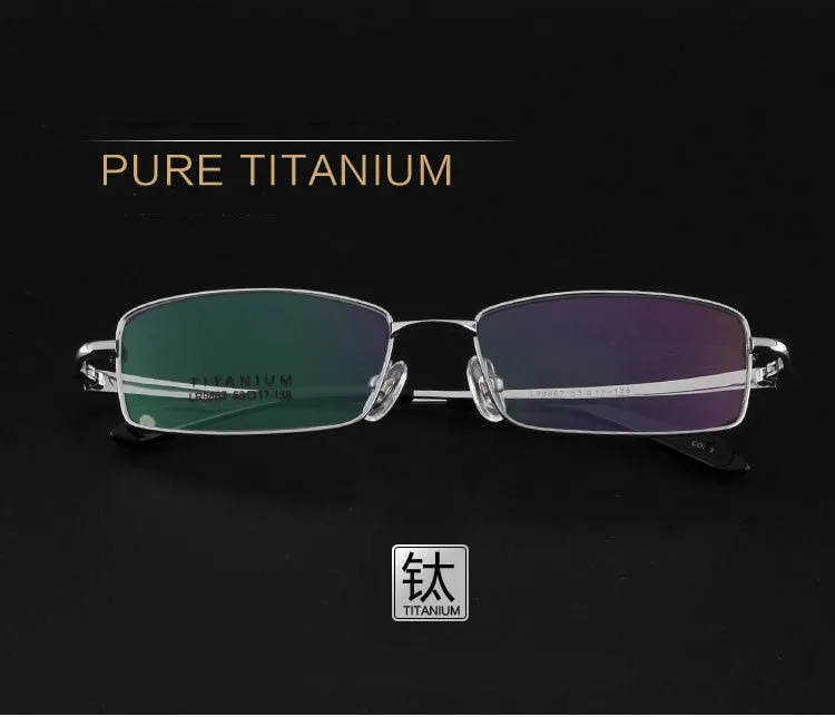 Bclear Men's Titanium Frame Full Rim Eyeglasses Lr9867