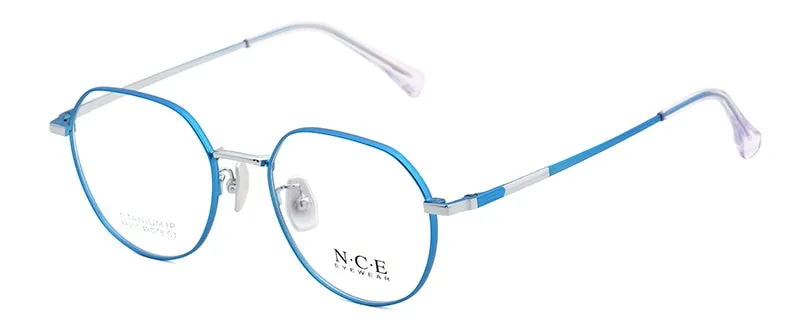 Bclear Unisex Eyeglasses Full Rim Titanium Sc88307