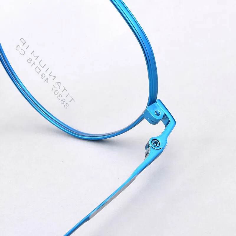 Bclear Unisex Eyeglasses Full Rim Titanium Sc88307