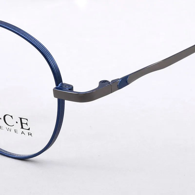 Bclear Unisex Eyeglasses Titanium Round Full Rim Sc88303