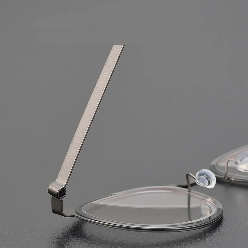 Bclear Unisex Full Rim Round Titanium Eyeglasses My9915