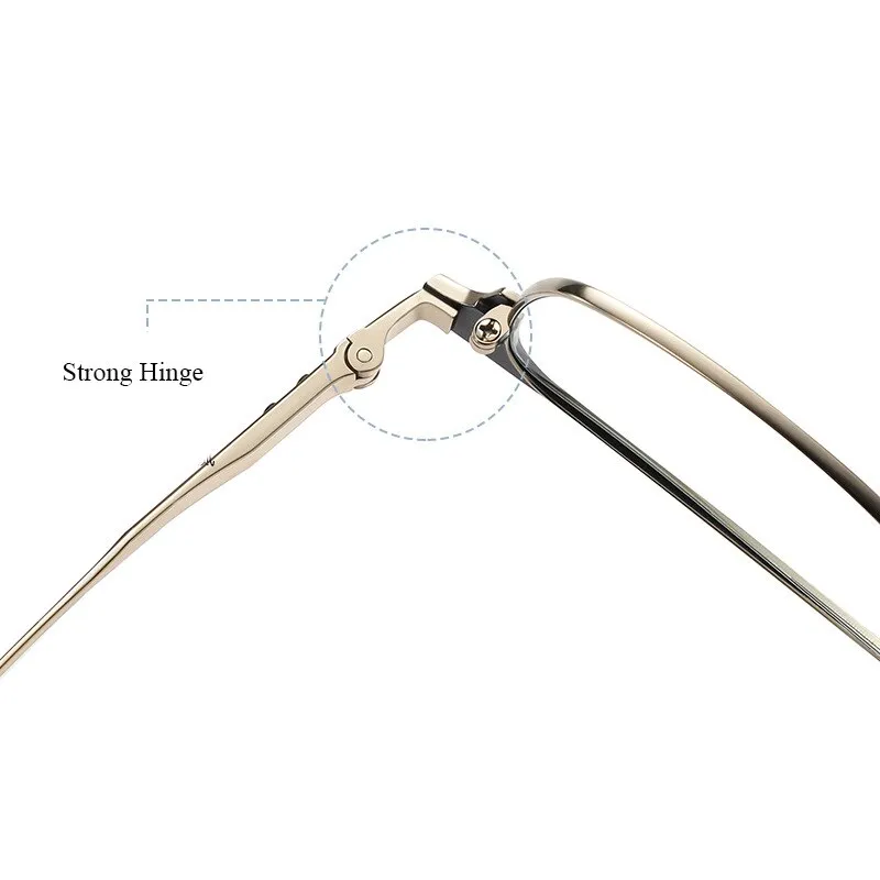 Bclear Unisex Full Rim Square Eyebrow Line Titanium Eyeglasses Wd916