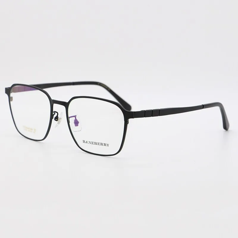 Bclear Unisex Full Rim Square Titanium Frame Eyeglasses My71075