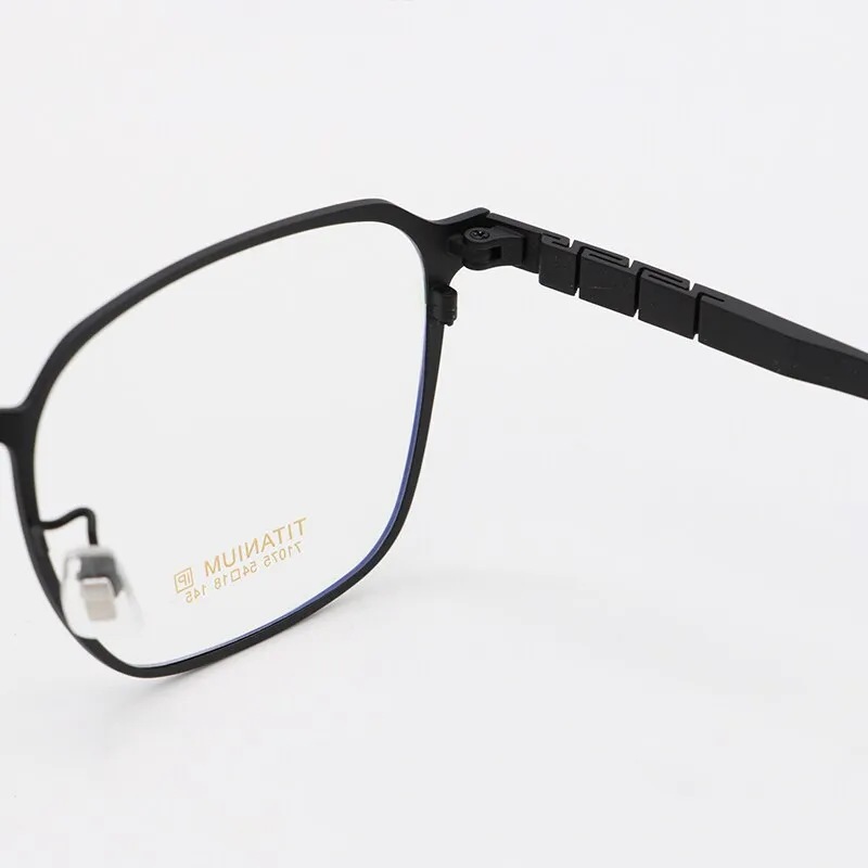 Bclear Unisex Full Rim Square Titanium Frame Eyeglasses My71075