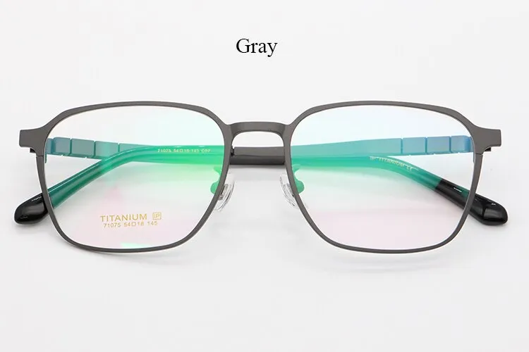 Bclear Unisex Full Rim Square Titanium Frame Eyeglasses My71075