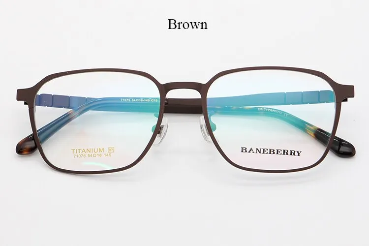 Bclear Unisex Full Rim Square Titanium Frame Eyeglasses My71075