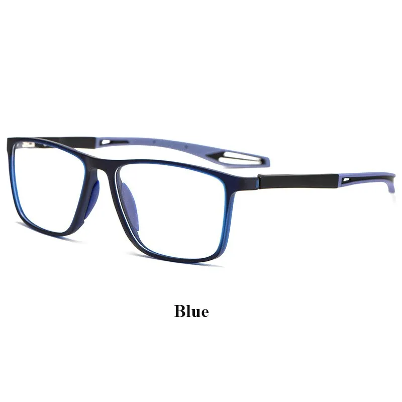 Bclear Unisex Full Rim Square Tr 90 Titanium Sport Eyeglasses Zm1019