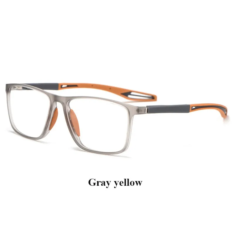 Bclear Unisex Full Rim Square Tr 90 Titanium Sport Eyeglasses Zm1019