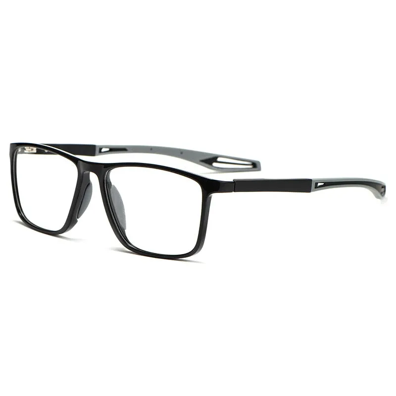 Bclear Unisex Full Rim Square Tr 90 Titanium Sport Eyeglasses Zm1019
