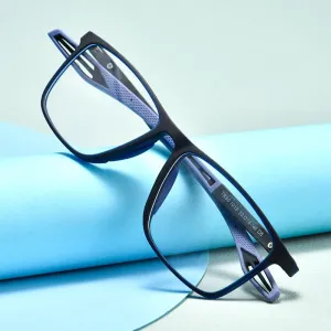 Bclear Unisex Full Rim Square Tr 90 Titanium Sport Eyeglasses Zm1019