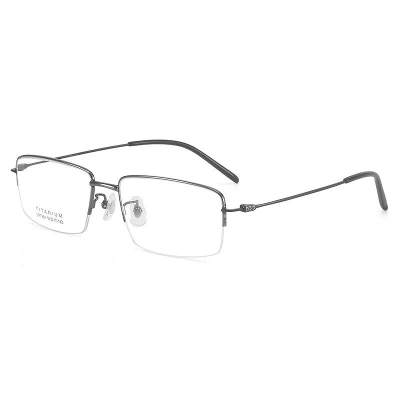 Bclear Unisex Semi Rim Square Titanium Eyeglasses Lb7924