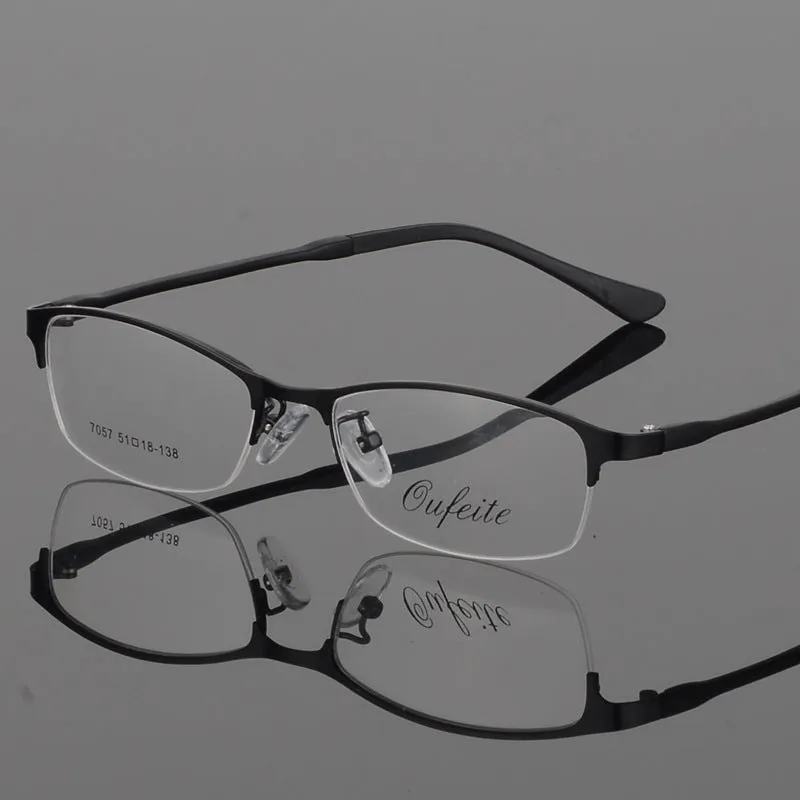 Bclear Women's Eyeglasses Metal Alloy Ultra-Light Frames Half Rim Tr Legs