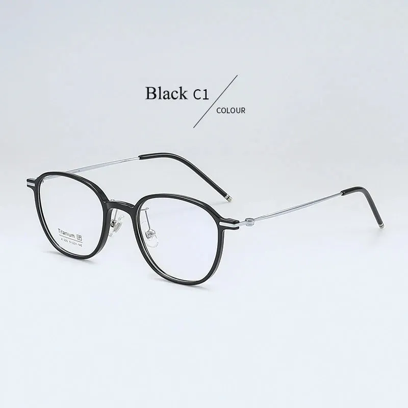 Bclear Women's Full Rim Oval Tr 90 Titanium Eyeglasses B220