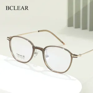 Bclear Women's Full Rim Oval Tr 90 Titanium Eyeglasses B220