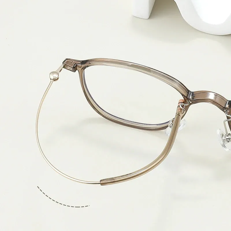 Bclear Women's Full Rim Oval Tr 90 Titanium Eyeglasses B220