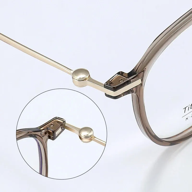 Bclear Women's Full Rim Oval Tr 90 Titanium Eyeglasses B220