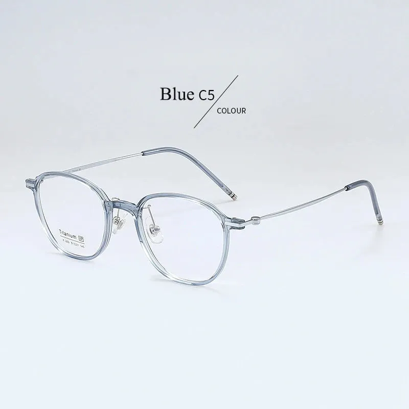 Bclear Women's Full Rim Oval Tr 90 Titanium Eyeglasses B220