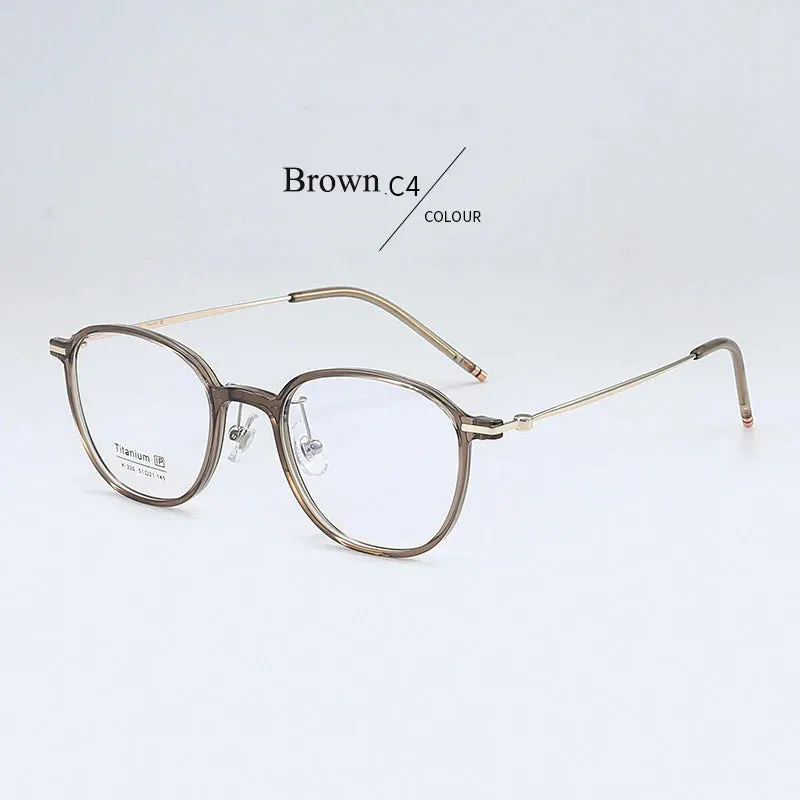 Bclear Women's Full Rim Oval Tr 90 Titanium Eyeglasses B220