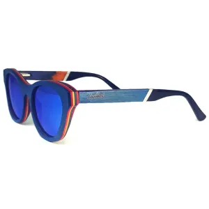 Beach Bound Skateboard Wood and Acetate Sunglasses
